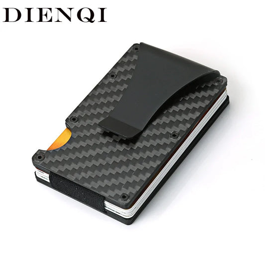 Carbon Fiber Card Holder Mini Slim Wallet